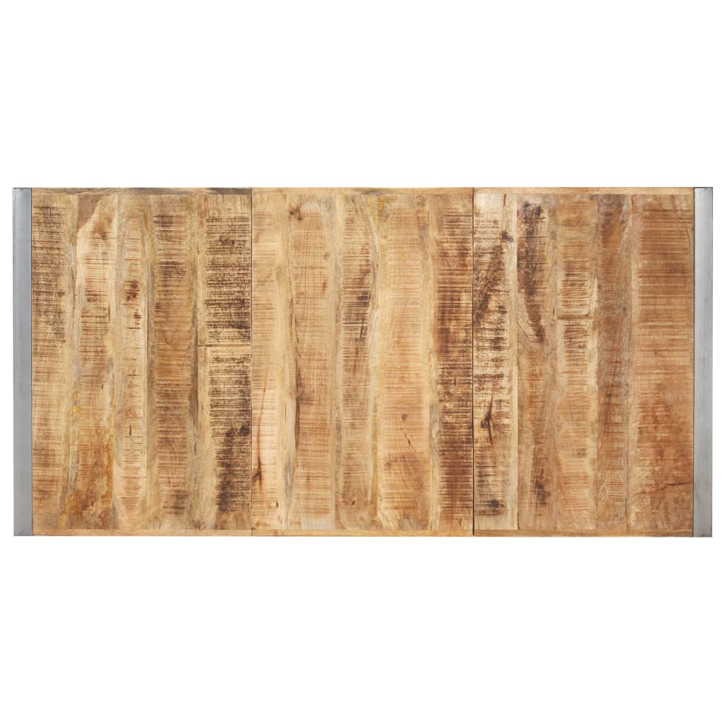 Tavolo da Pranzo 180x90x75 cm in Legno Massello di Mango Grezzo