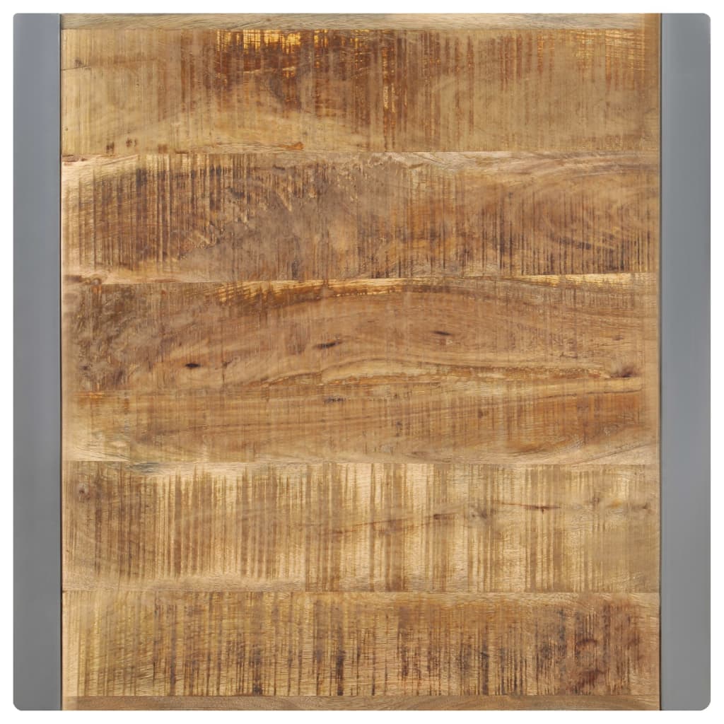 Tavolo da Pranzo 70x70x75 cm in Legno Massello di Mango Grezzo