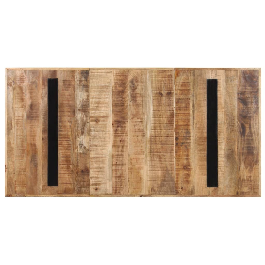 Tavolo da Pranzo 180x90x76 cm in Legno Massello di Mango Grezzo