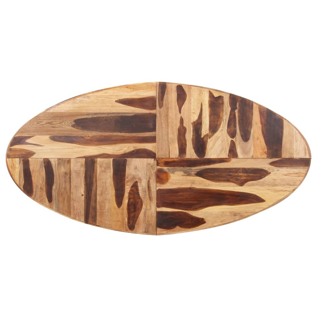Tavolo da Pranzo Ovale 200x100x75 cm in Legno di Acacia