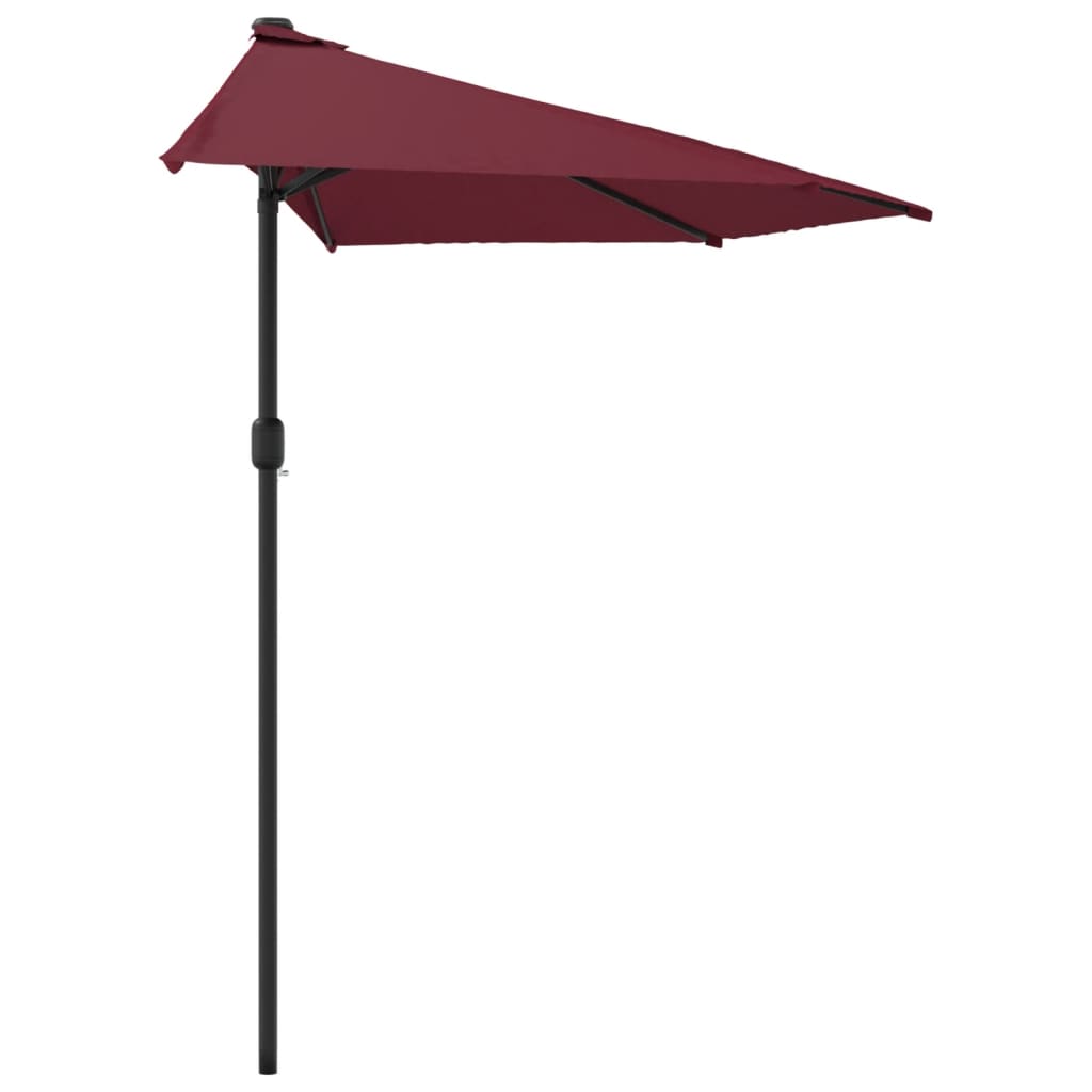 Ombrellone Balcone Palo in Alluminio Bordò 300x155x223cm a MetÃÂ