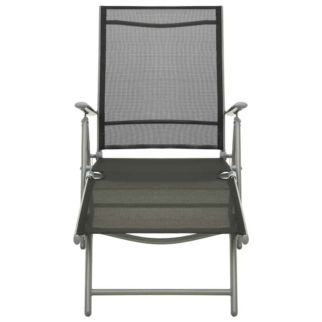 Set Divani da Giardino 3 pz in Textilene e Alluminio Argento
