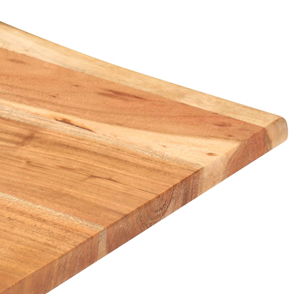 Tavolino da Bar con Bordi Spigoli Vivi 60x60x110cm Legno Acacia
