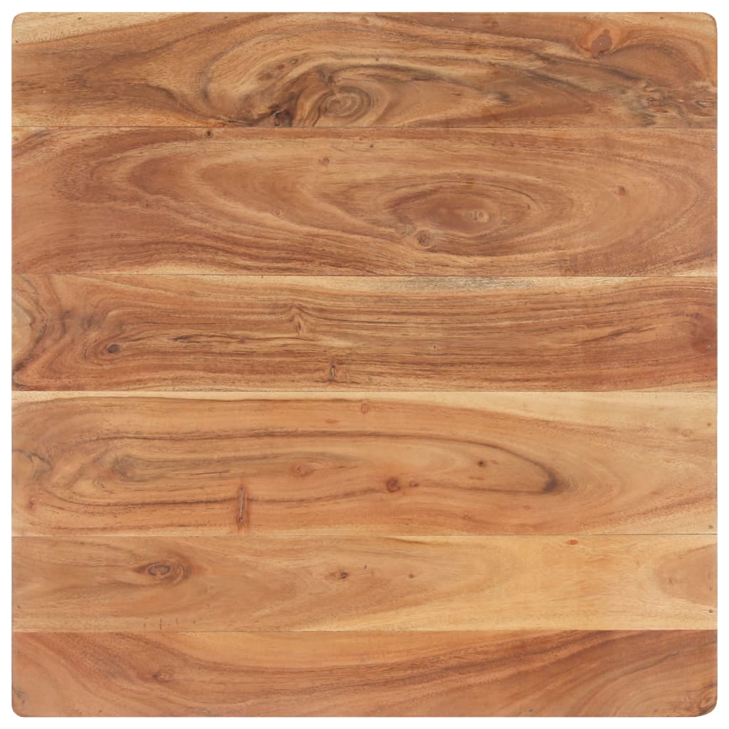 Tavolino Salotto a Forma di V 66x66x30 cm Legno Massello Acacia