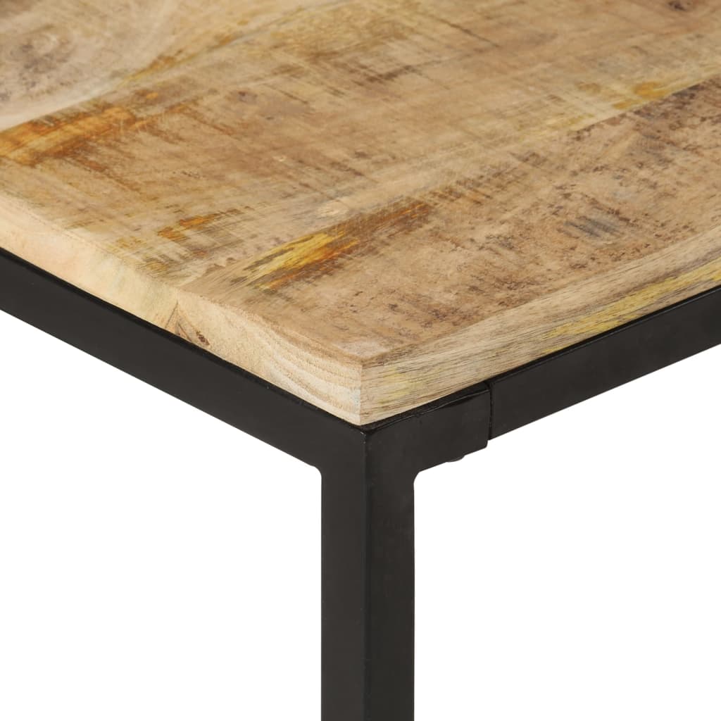 Tavolini da Salotto Impilabili 2 pz in Legno Massello di Mango