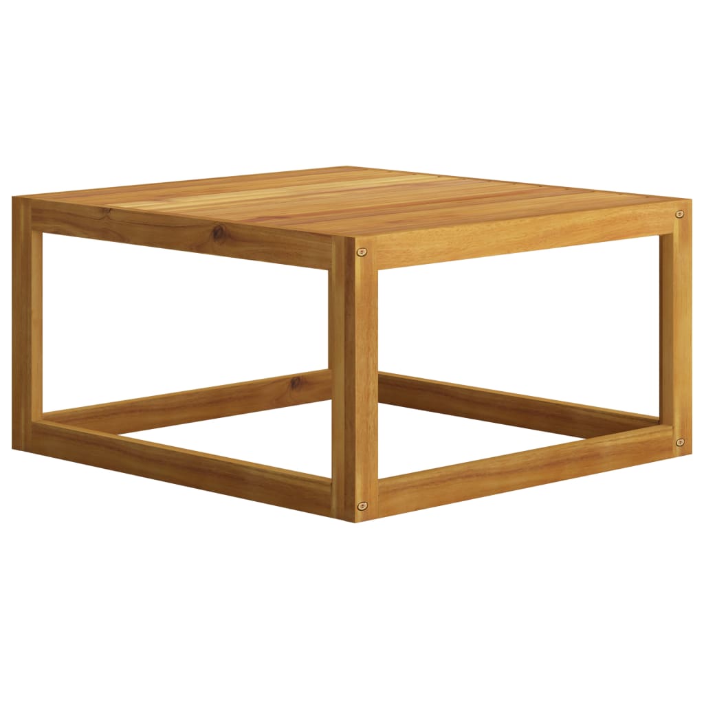 Tavolino da Caffè 68x68x29 cm in Legno Massello di Acacia