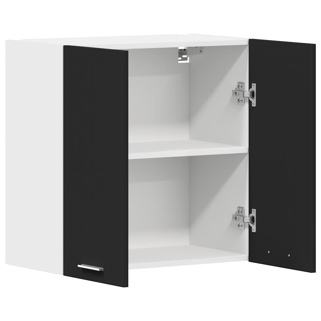 Mobile Pensile Nero 60x31x60 cm in Legno Multistrato