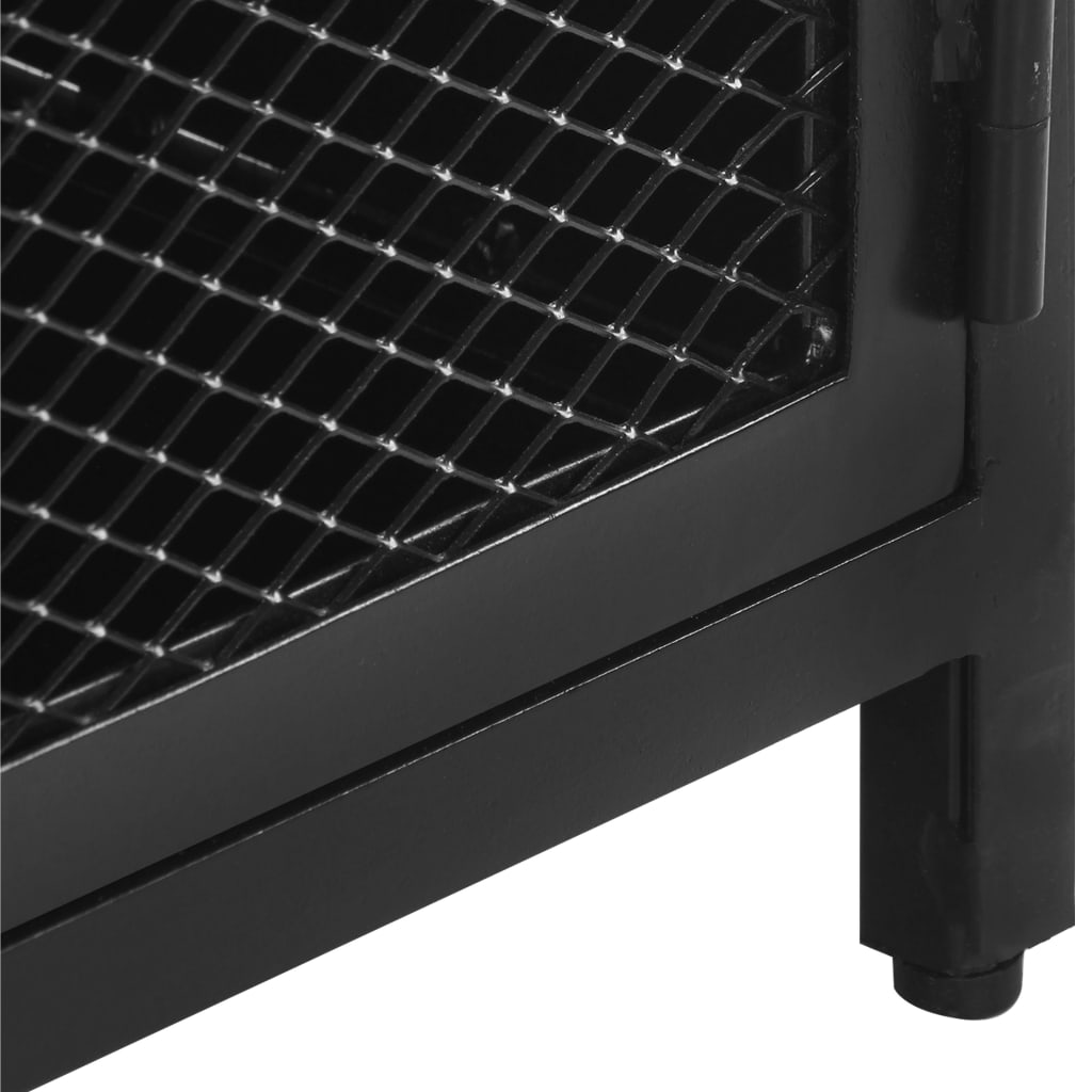 Mobile Porta TV 130x30x37 cm in Legno Massello di Mango Grezzo