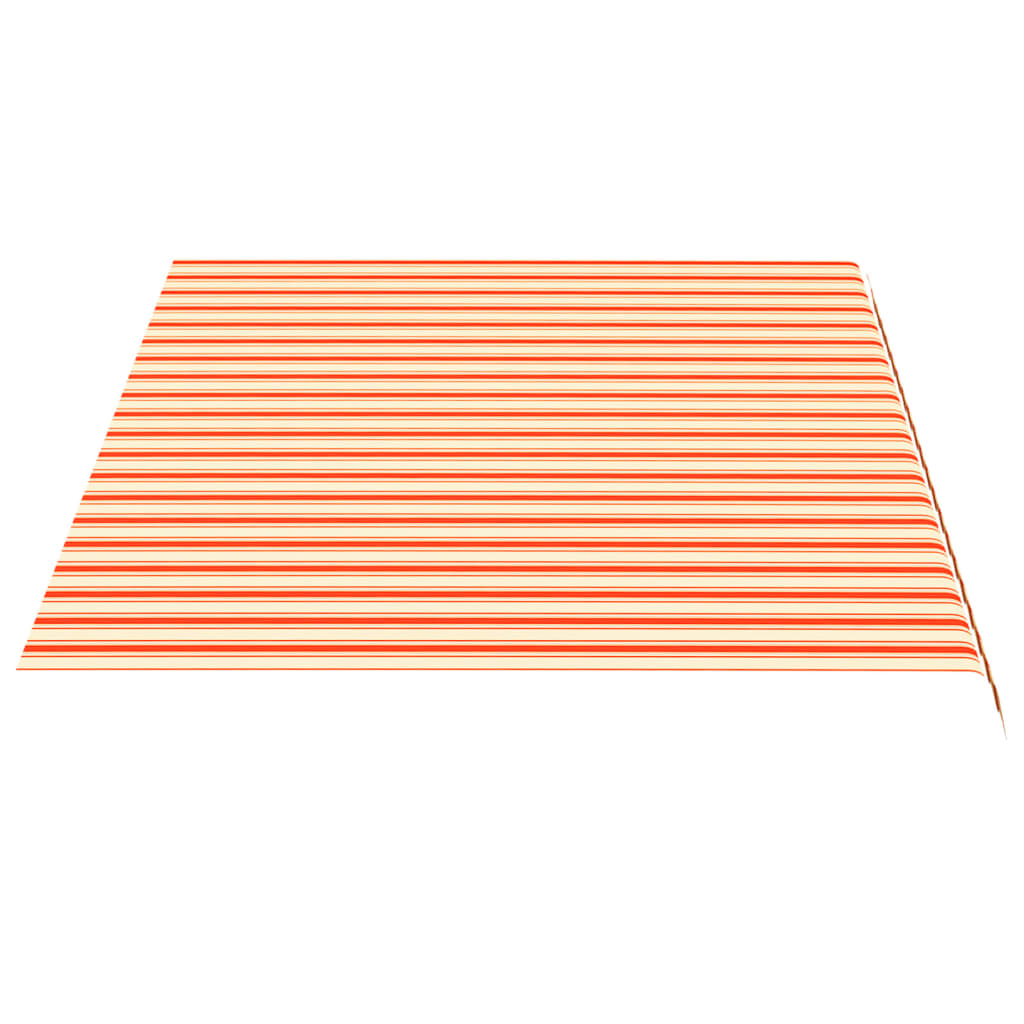 Tessuto di Ricambio per Tenda da Sole Giallo e Arancio 4,5x3 m