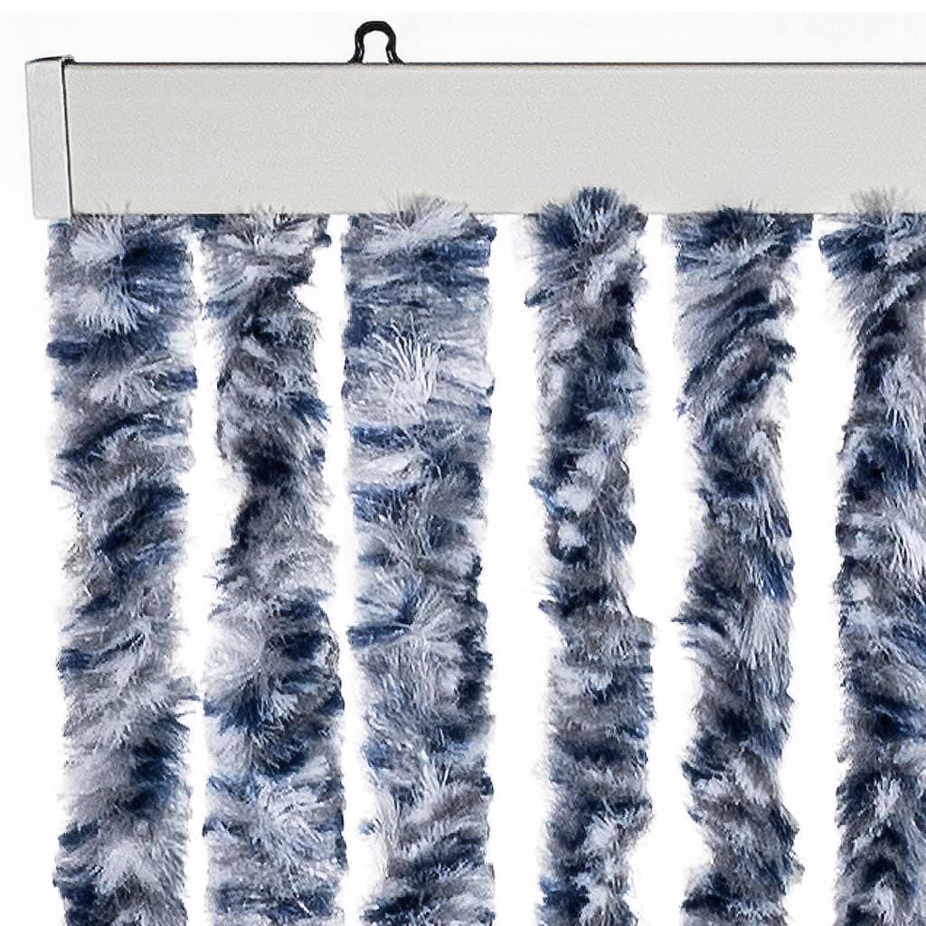 Zanzariera Blu e Bianco 56x200 cm Ciniglia