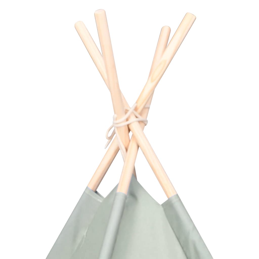 Tenda per bambini Rigato Grigio e Bianco 120 x 120 x 150 cm