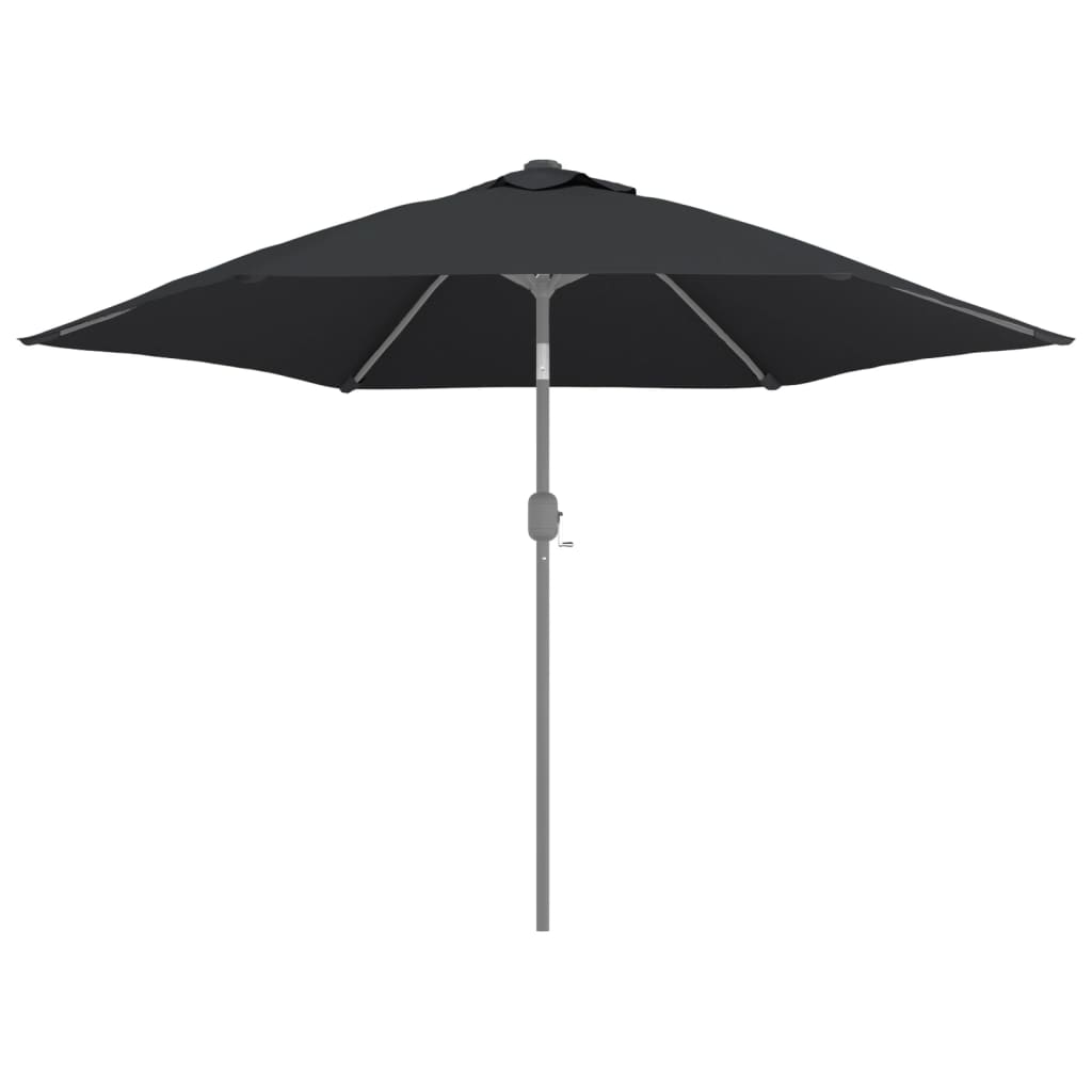 Telo di Ricambio per Ombrellone Nero 300 cm