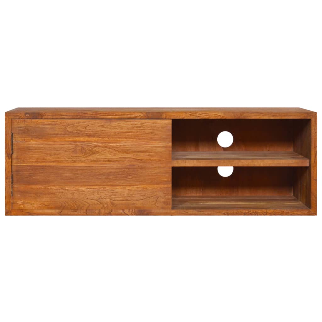 Mobile TV a Parete 180x30x30 cm in Legno Massello di Teak