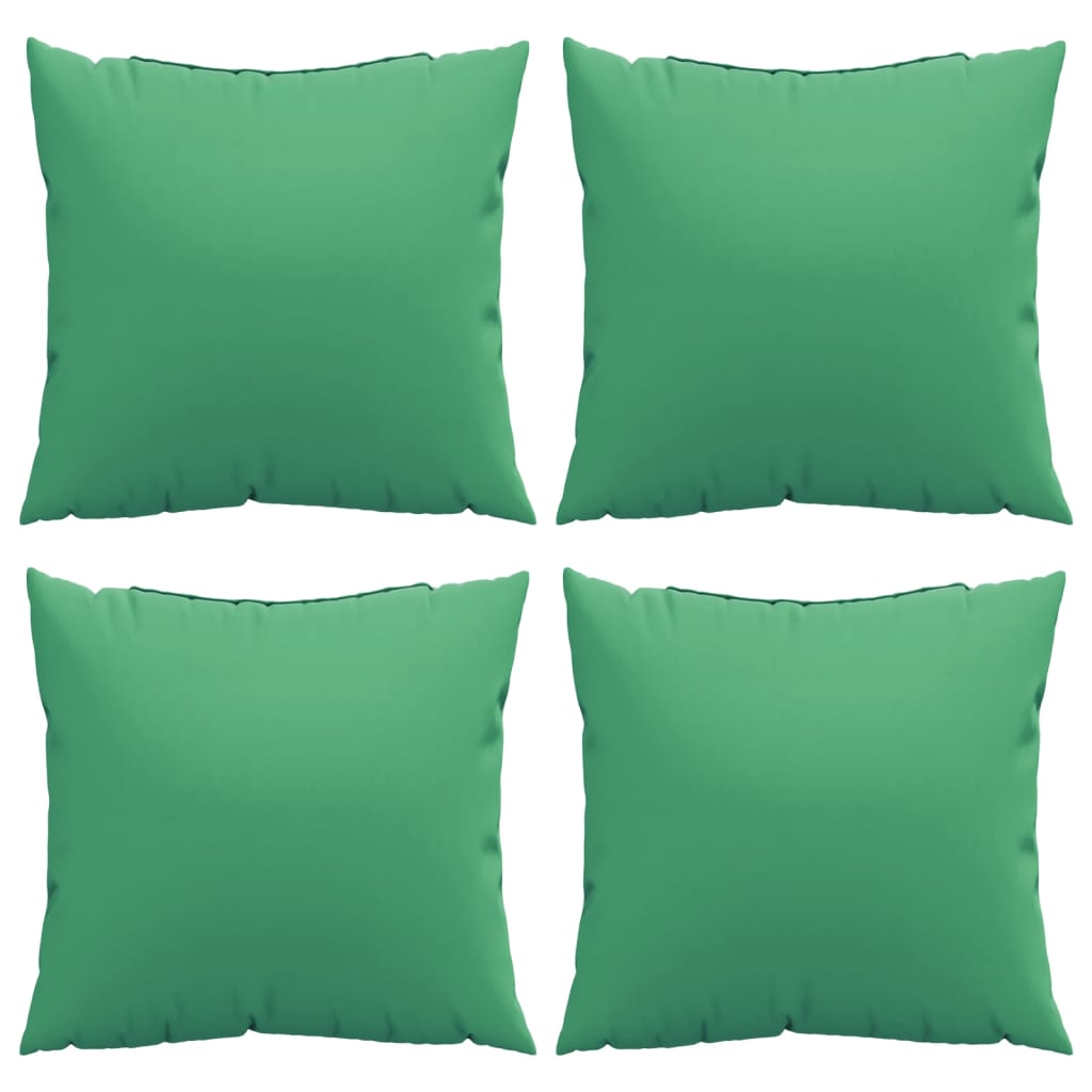Cuscini Decorativi 4 pz Verdi 50x50 cm in Tessuto