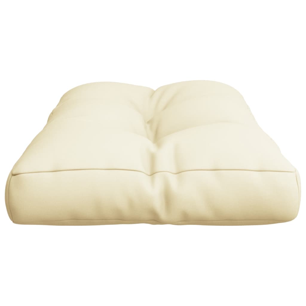 Cuscino per Pallet Crema 80x40x12 cm in Tessuto