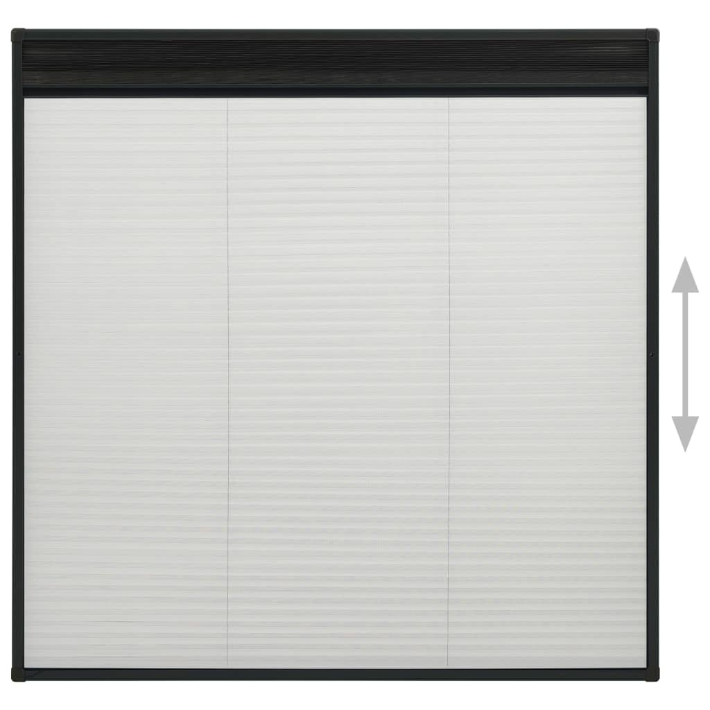 Zanzariera Plissettata per Finestre in Alluminio 120x120 cm