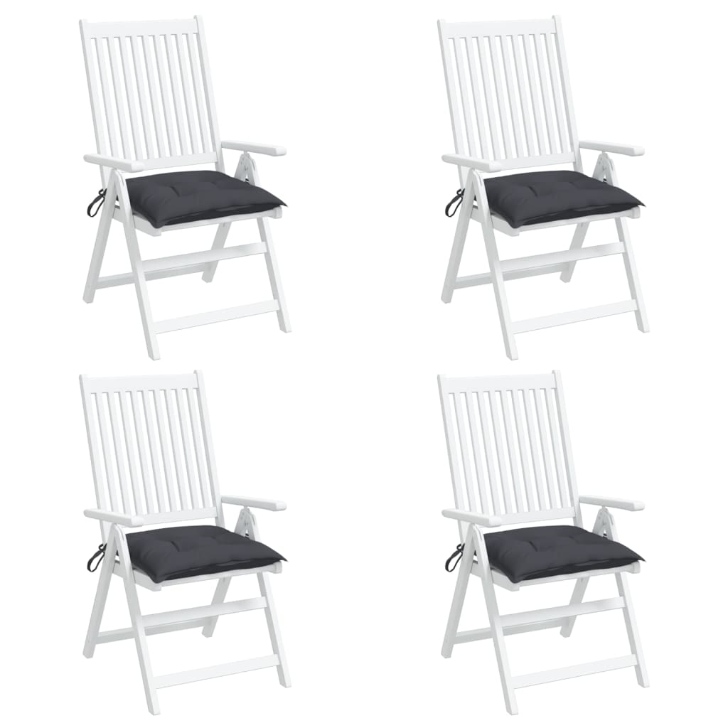 Cuscini per Sedia 4 pz Antracite 50x50x7 cm Tessuto Oxford