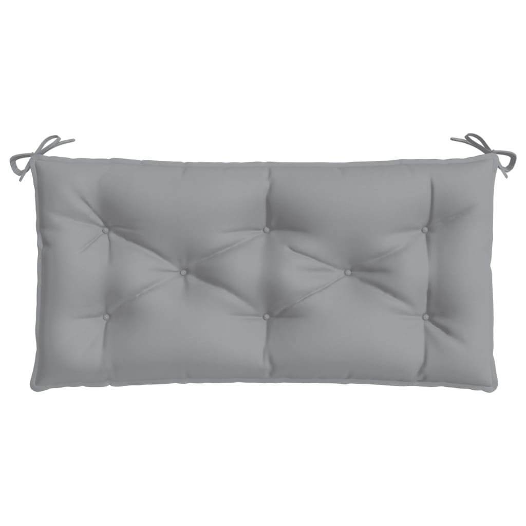 Cuscino per Panca Grigio 100x50x7 cm in Tessuto Oxford