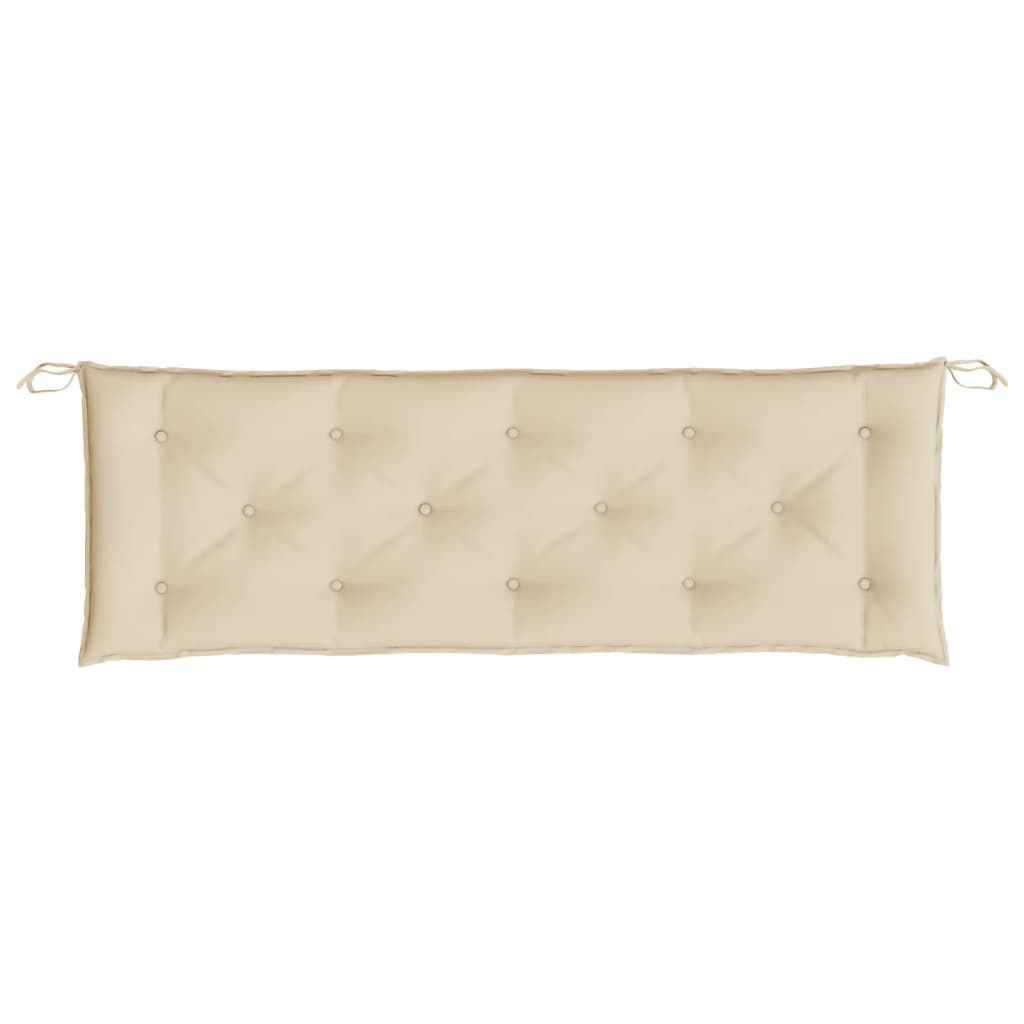 Cuscino per Panca Beige 150x50x7 cm in Tessuto Oxford
