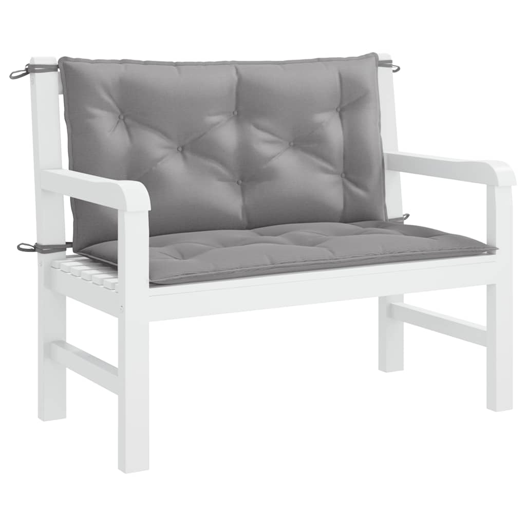 Cuscino per Panca Grigio 100x(50+50)x7cm in Tessuto Oxford