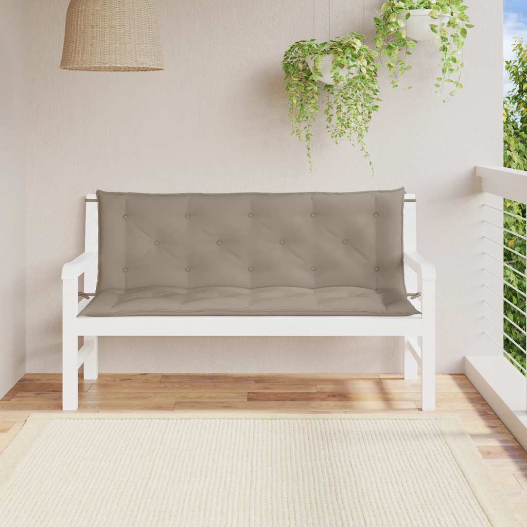 Cuscino per Panca Beige 150x(50+50)x7cm in Tessuto Oxford