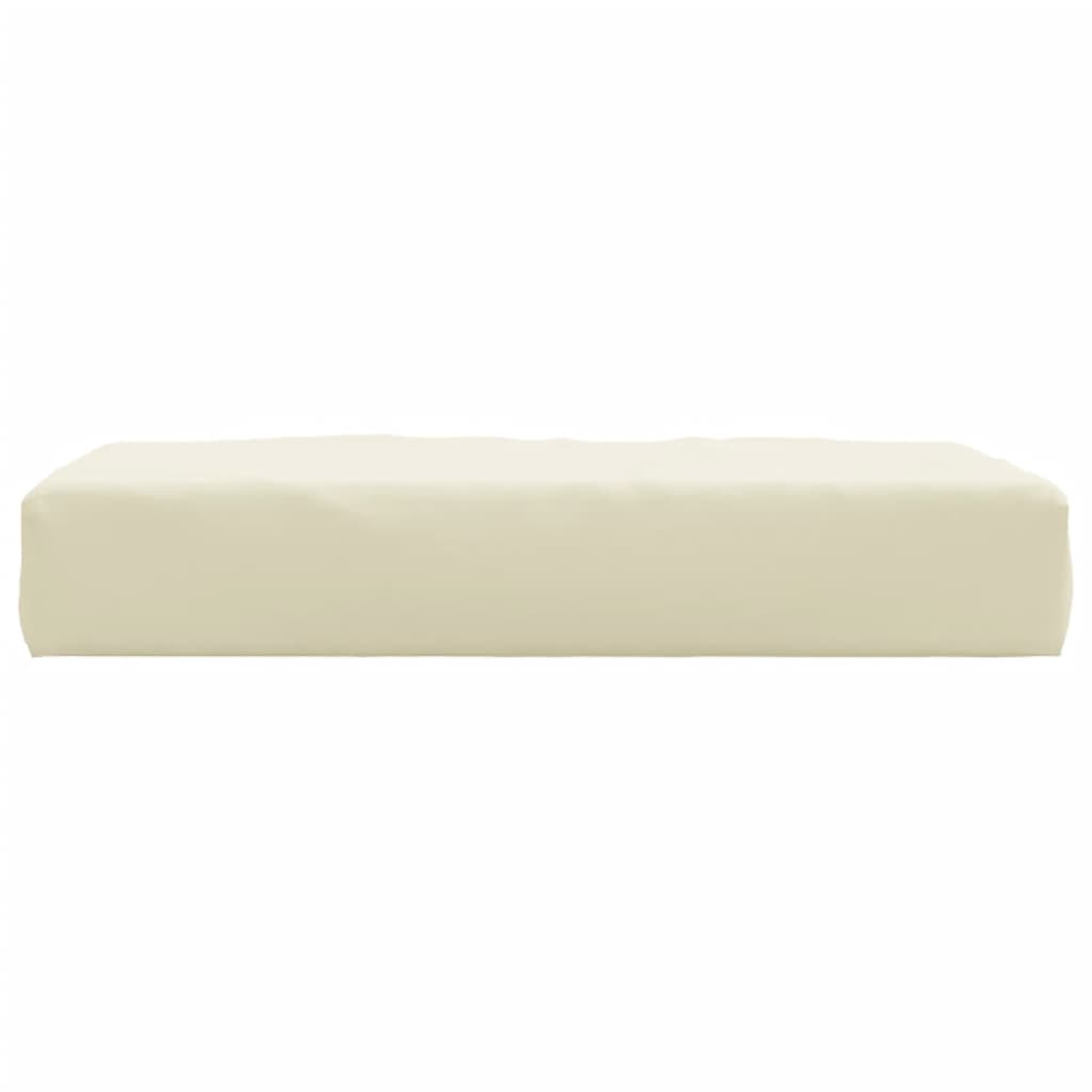 Cuscino per Pallet Crema 60x60x6 cm in Tessuto