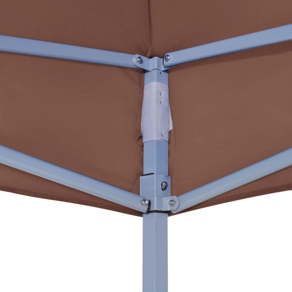 Tetto per Tendone per Feste 3x3 m Marrone 270 g/m²