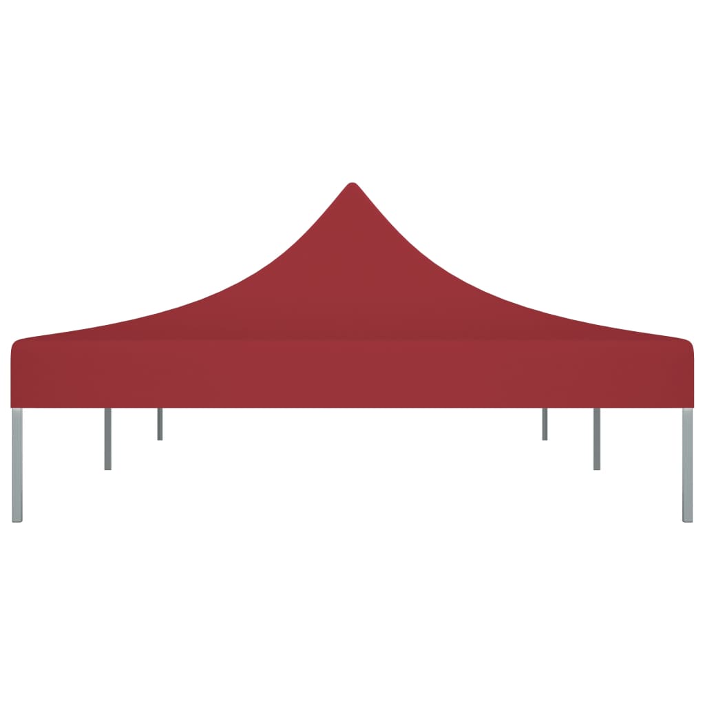 Tetto per Tendone per Feste 6x3 m Rosso Borgogna 270 g/m²