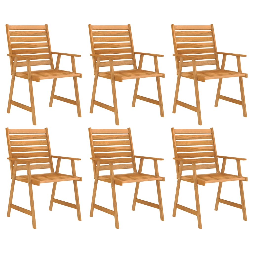 Set Pranzo da Giardino 7pz in Legno Massello di Acacia