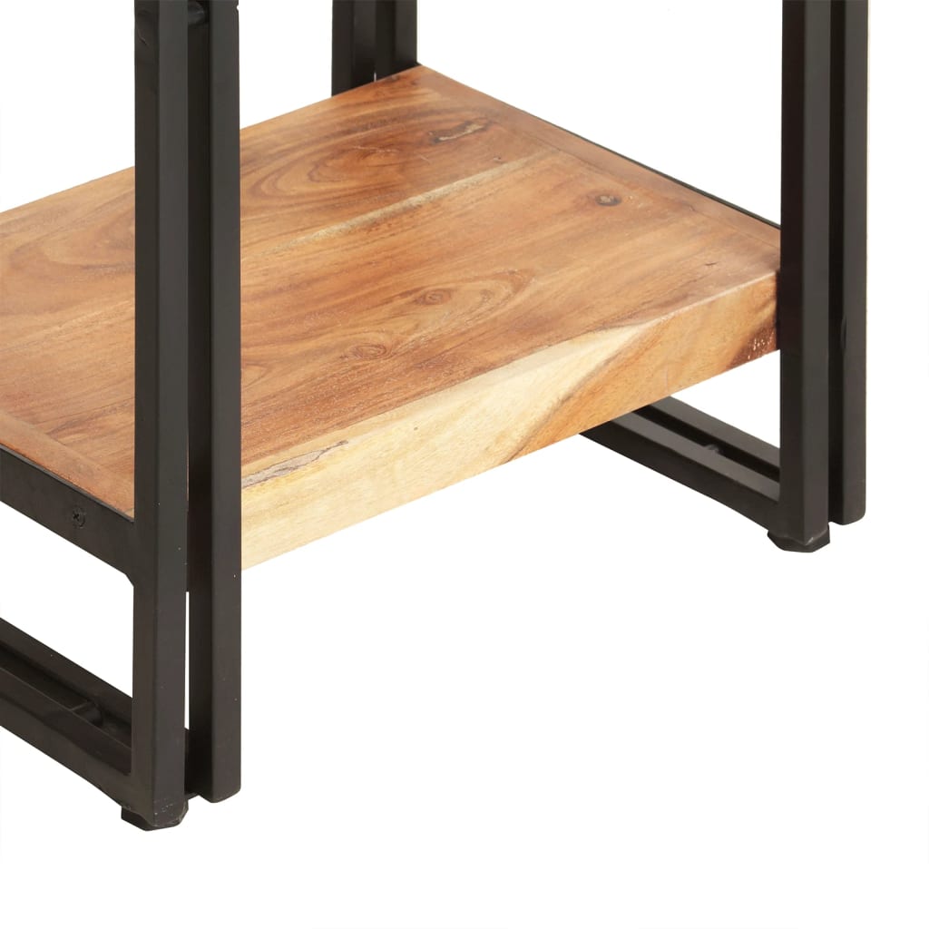 Libreria a 5 Ripiani 40x30x180cm in Legno Massello di Acacia
