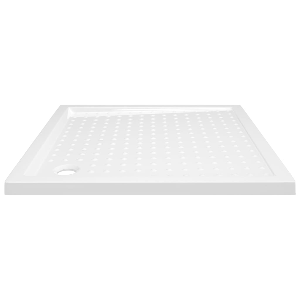 Piatto Doccia con Superficie Puntinata Bianco 80x80x4 cm in ABS