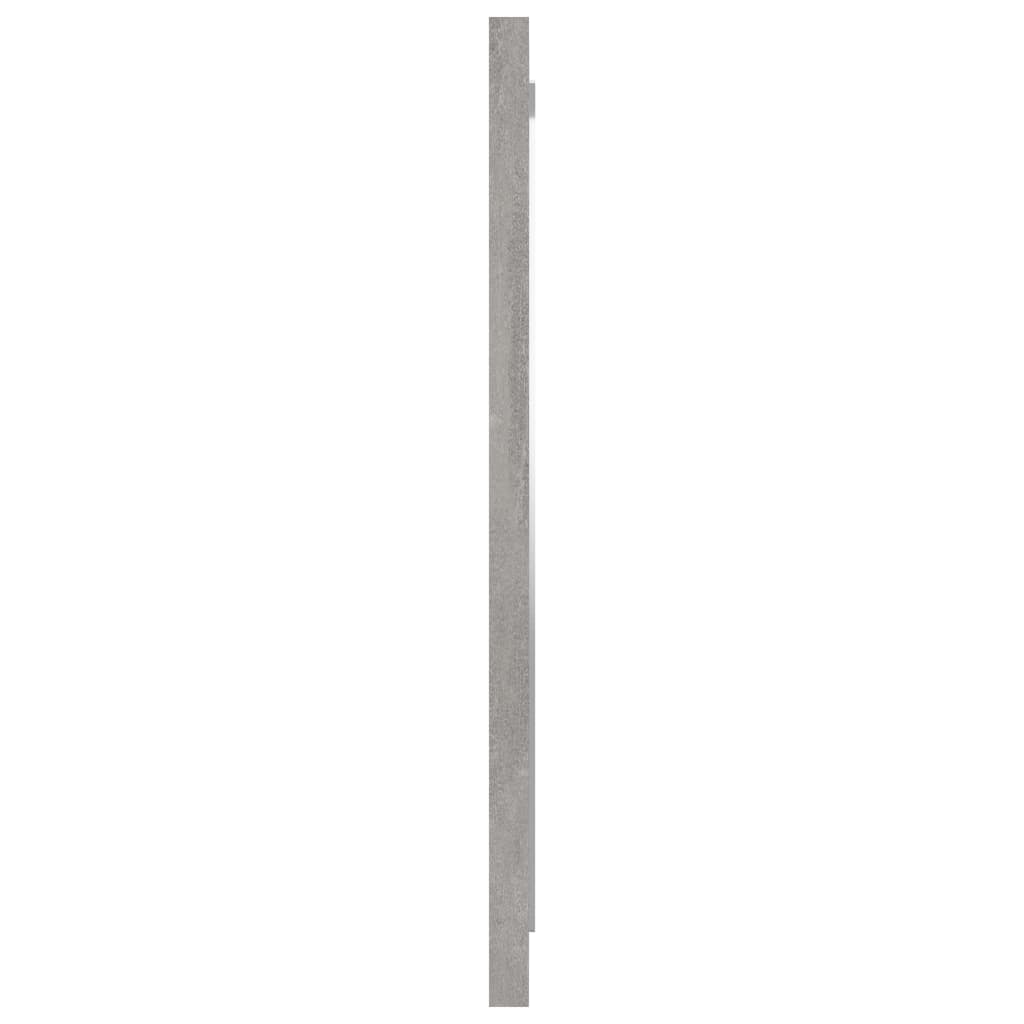 Specchio da Bagno Grigio Cemento 40x1,5x37cm Legno Multistrato