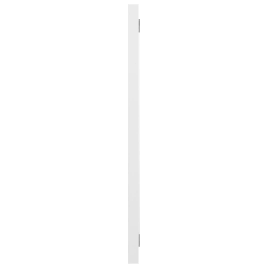 Specchio da Bagno Bianco Lucido 60x1,5x37 cm Legno Multistrato