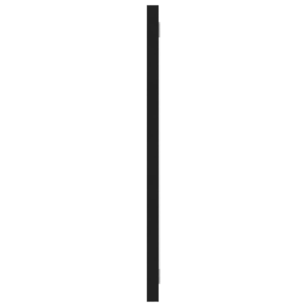 Specchio da Bagno Nero 100x1,5x37 cm in Legno Multistrato