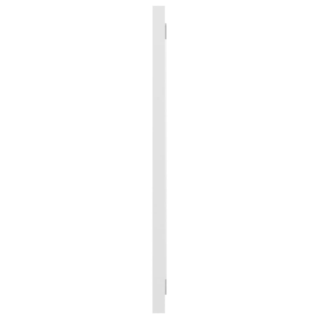 Specchio da Bagno Bianco Lucido 100x1,5x37 cm Legno Multistrato