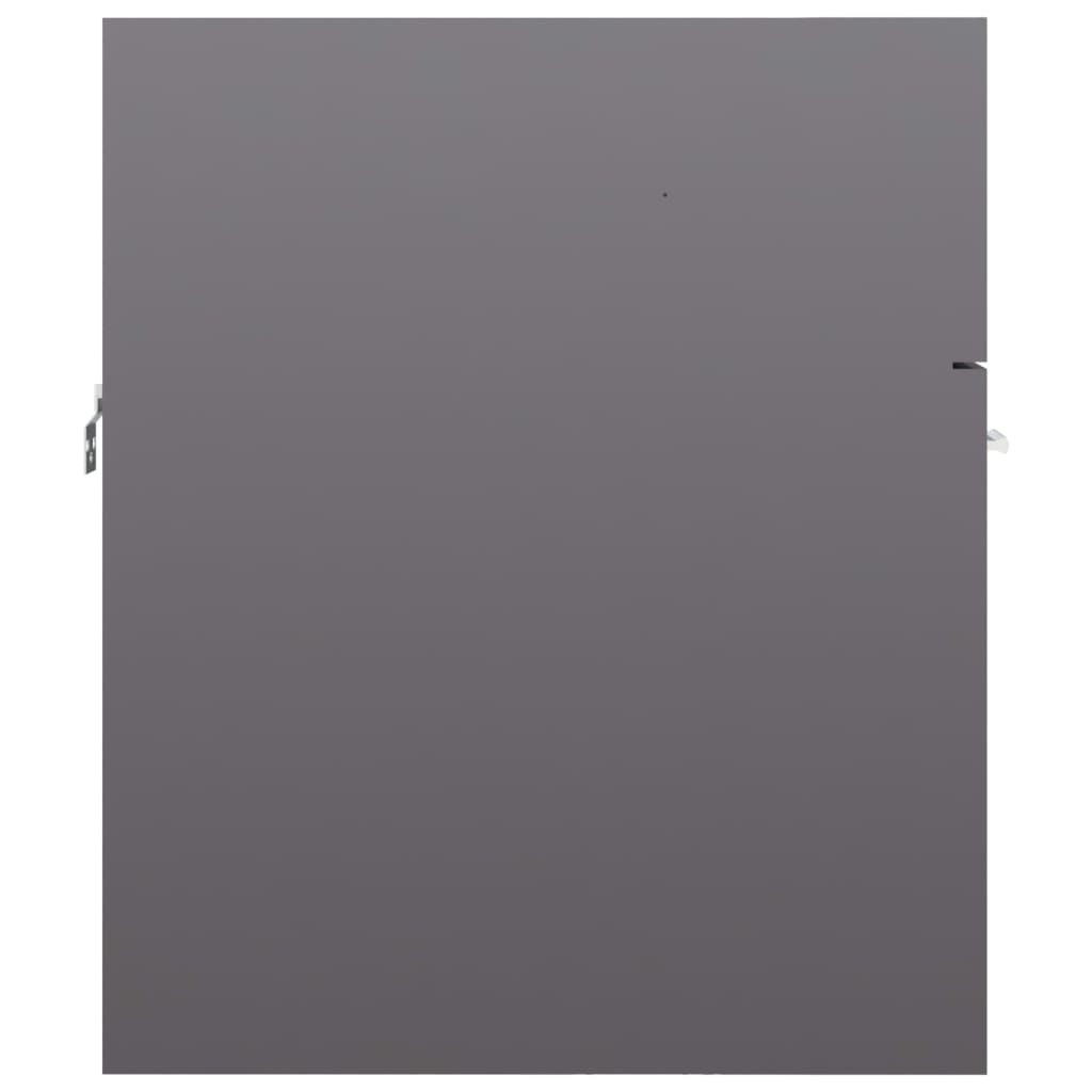 Mobile Sottolavabo Grigio Lucido 41x38,5x46cm Legno Multistrato
