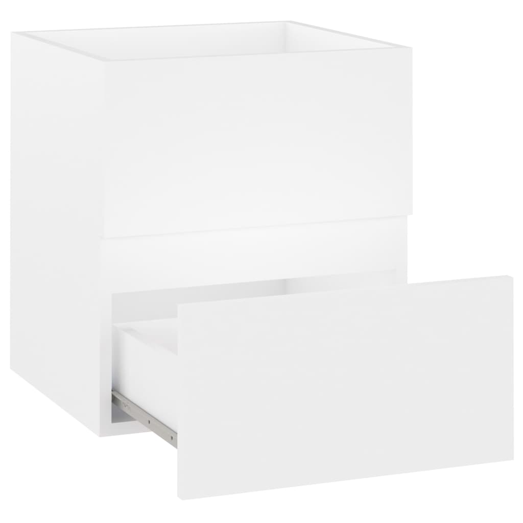 Mobile Lavabo Bianco 41x38,5x45 cm in Legno Multistrato