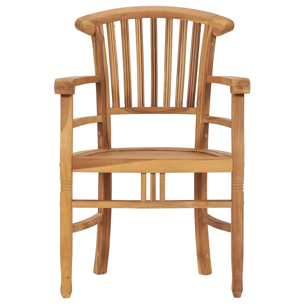Set da Pranzo da Giardino 3 pz in Legno Massello di Teak