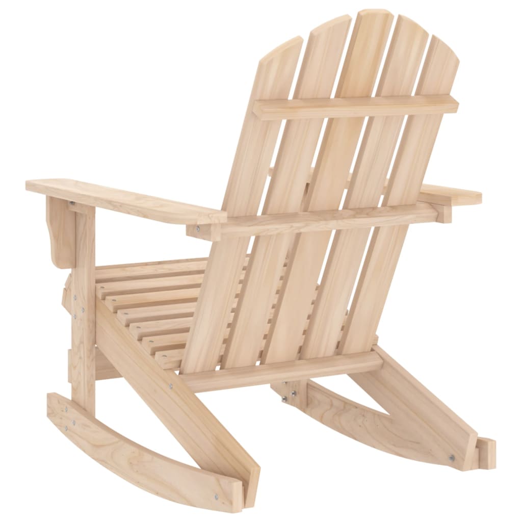 Sedia a Dondolo Giardino Adirondack in Legno Massello di Abete