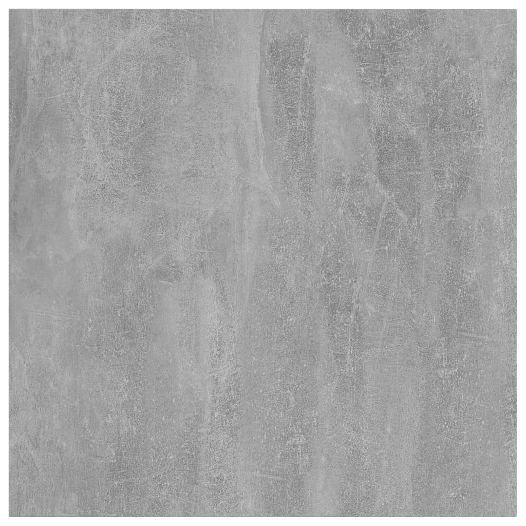 Ripiani per Libreria 4pz Grigio Cemento 40x40x1,5cm Multistrato