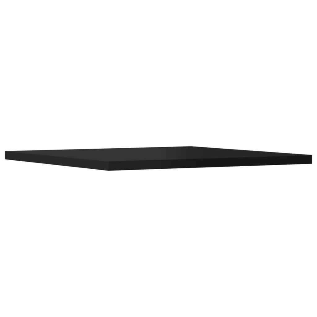Ripiani per Libreria 8pz Nero Lucido 40x40x1,5cm Multistrato