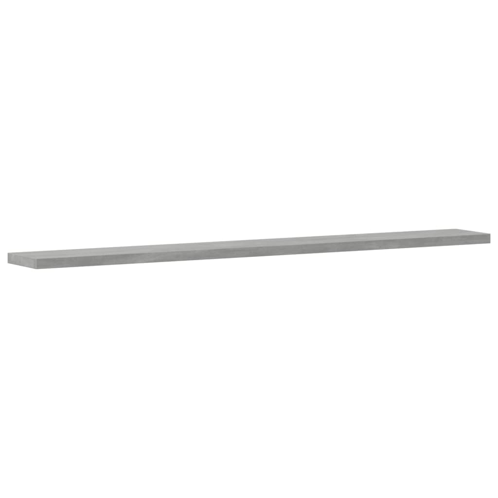 Ripiani per Libreria 8pz Grigio Cemento 80x10x1,5cm Multistrato