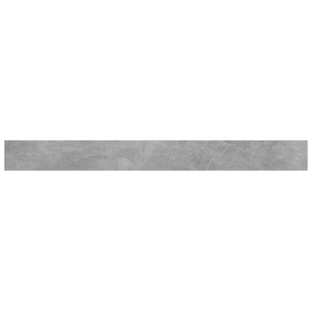 Ripiani Libreria 8pz Grigio Cemento 100x10x1,5cm Multistrato