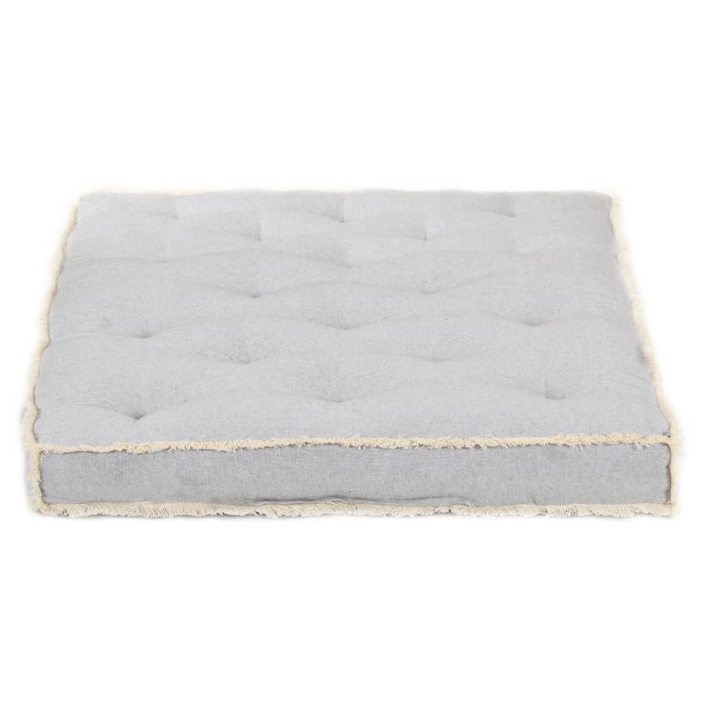 Cuscino per Divano in Pallet Grigio 120x80x10 cm