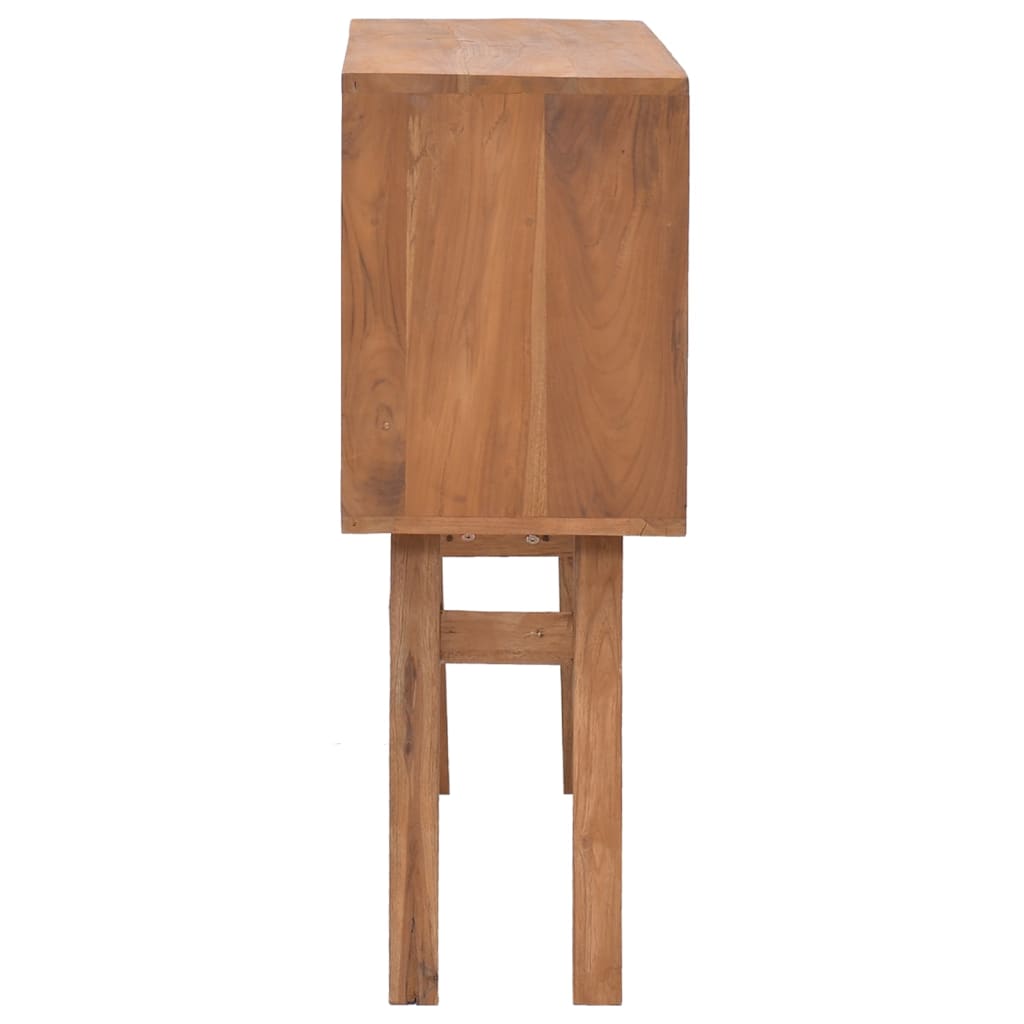 Tavolo Consolle 80x30x80 cm in Legno Massello di Teak