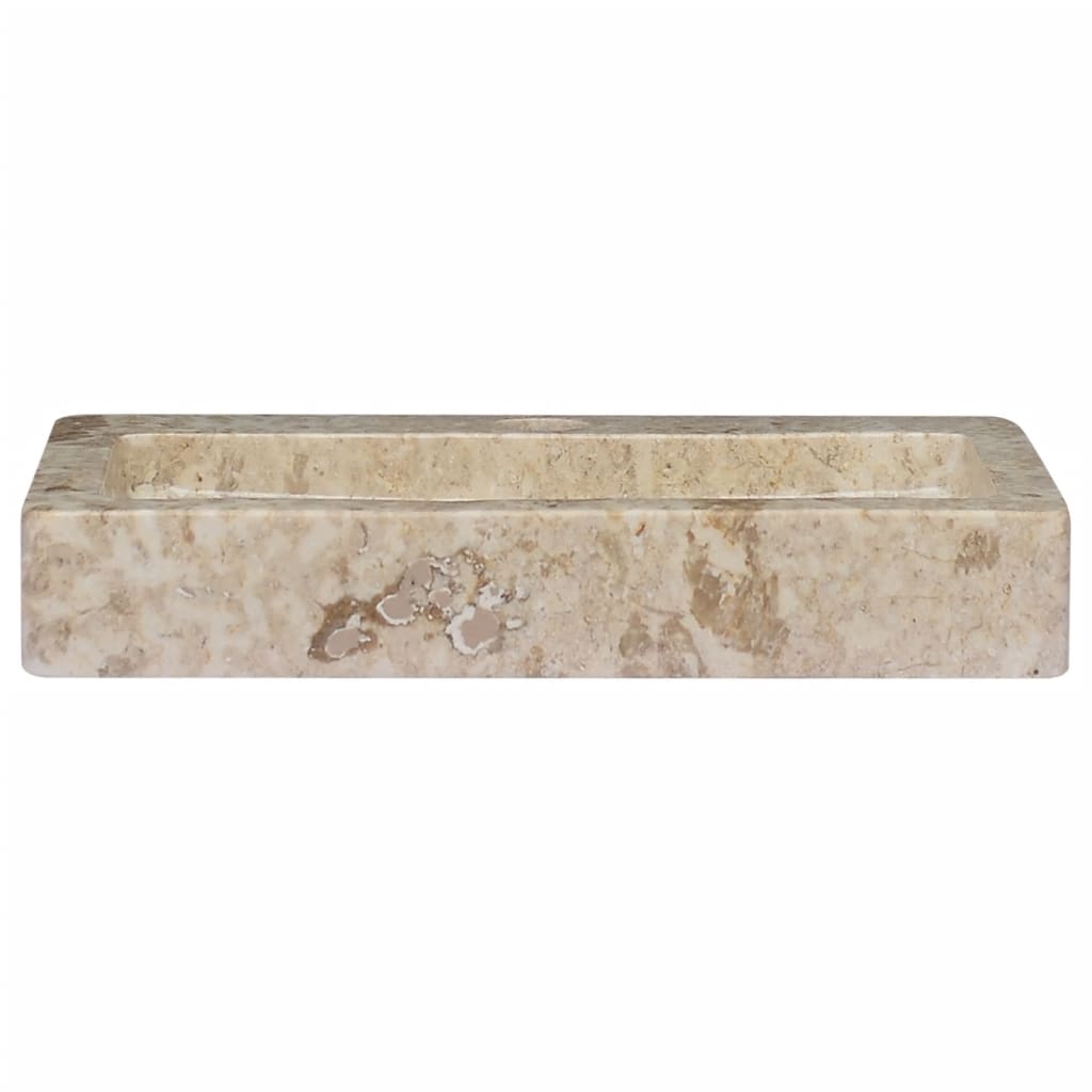 Lavello a Parete Crema 38x24x6,5 cm in Marmo