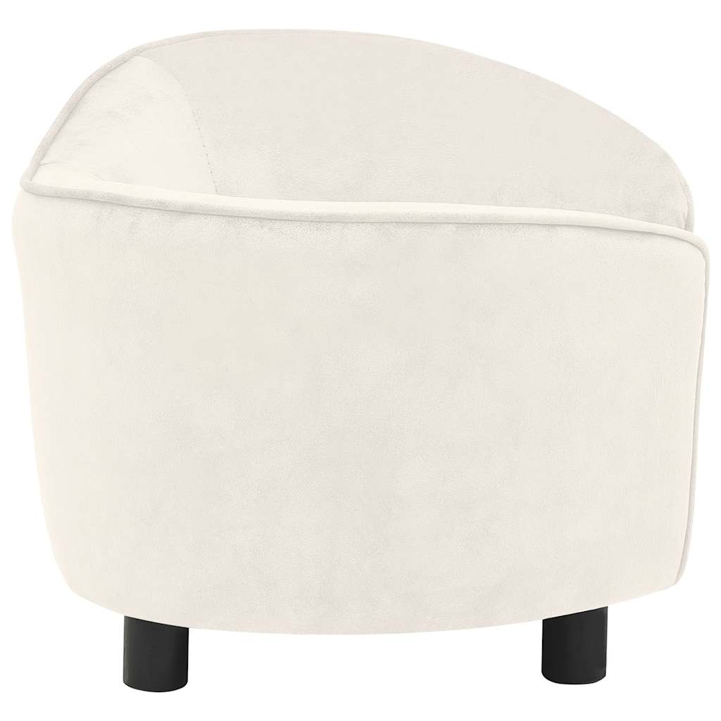 Divano per Cani Crema 69x49x40 cm in Peluche