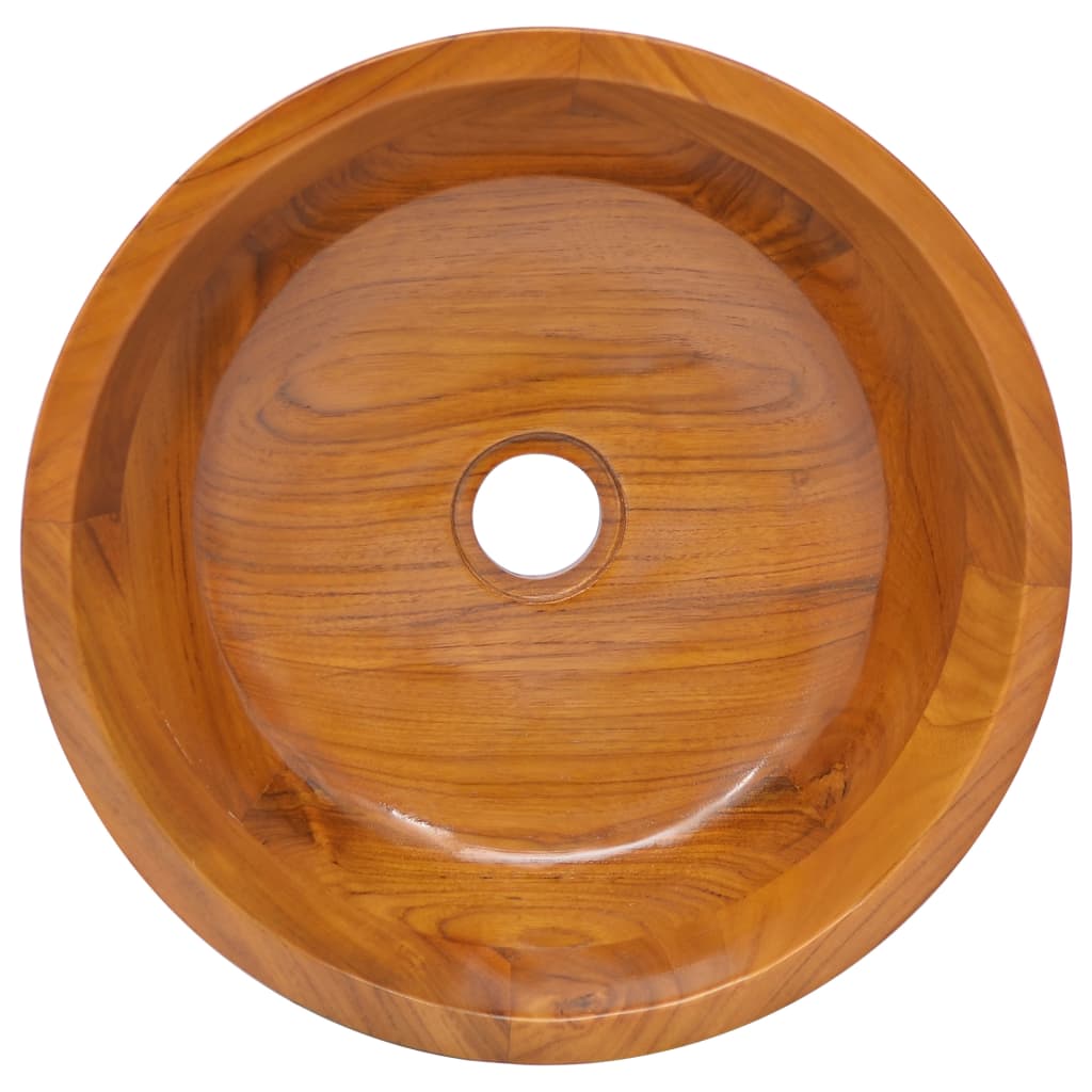 Lavabo in Legno Massello di Teak ?40x10 cm