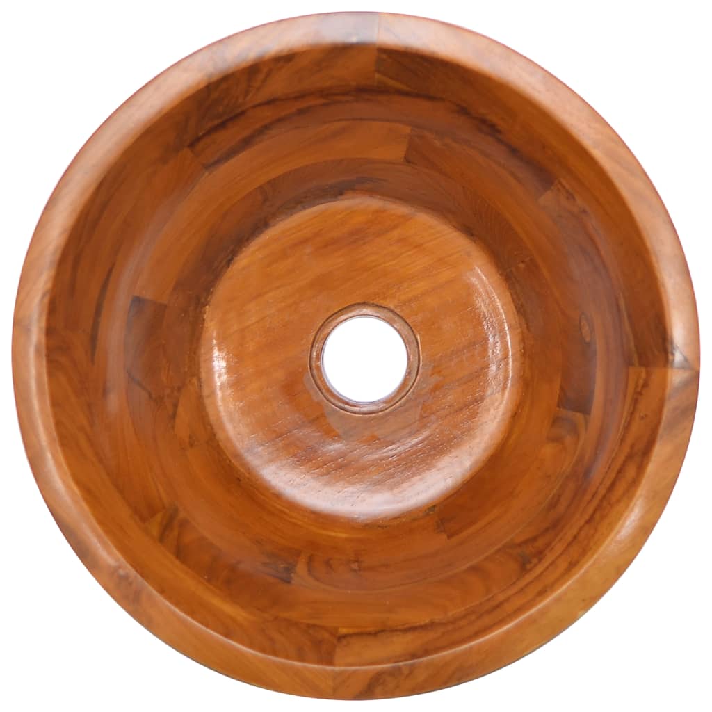 Lavabo in Legno Massello di Teak ?40x20 cm