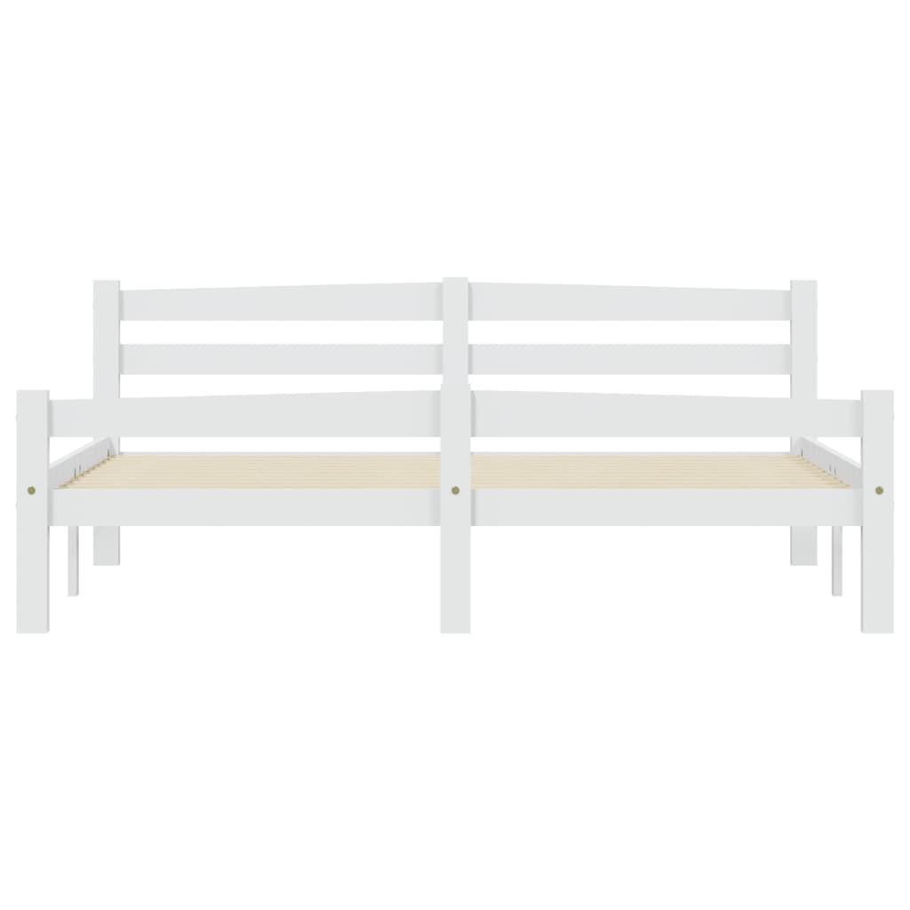Giroletto senza Materasso Bianco 160x200 cm in Legno di Pino